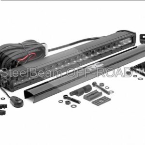 SteelBeam OFF-ROAD™ 20" Black Series LED Light Bar — Single Row | Spot Beam | Slimline Design