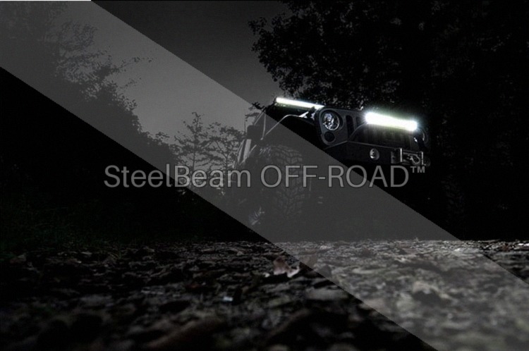 SteelBeam OFF-ROAD™ 20" Chrome Series LED Light Bar — Dual Row | Cool White DRL - Image 7