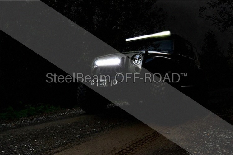 SteelBeam OFF-ROAD™ 20" Chrome Series LED Light Bar — Dual Row | Cool White DRL - Image 8