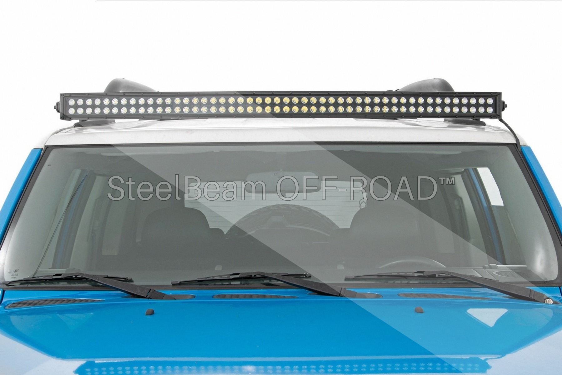 SteelBeam OFF-ROAD™ | 50-Inch Curved Dual-Row LED Light Bar — Black Finish - Image 4