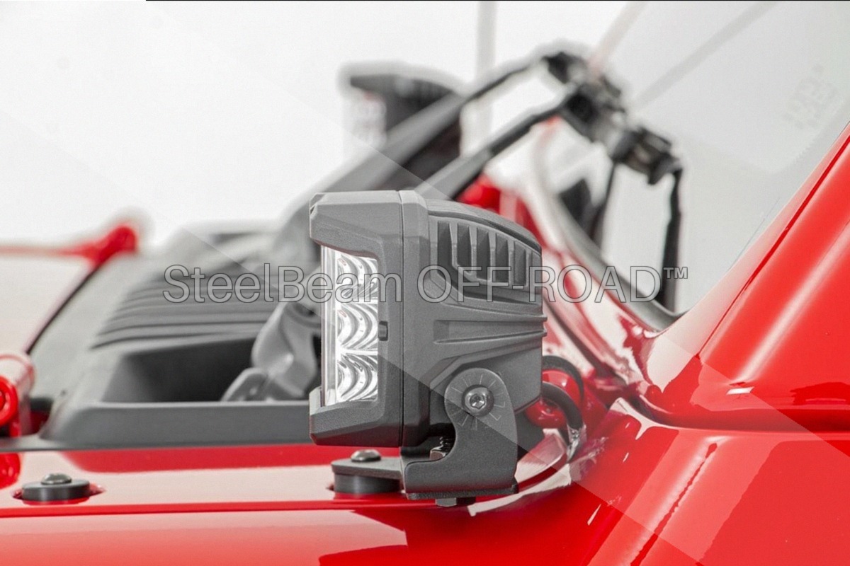 SteelBeam OFF-ROAD™ | 3-Inch Chrome Wide-Angle LED Pods | Pair - Image 4