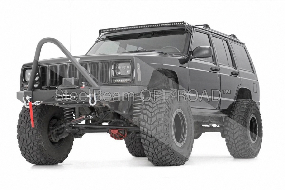 SteelBeam OFF-ROAD™ | 50-Inch Curved Single-Row Black LED Light Bar - Image 4