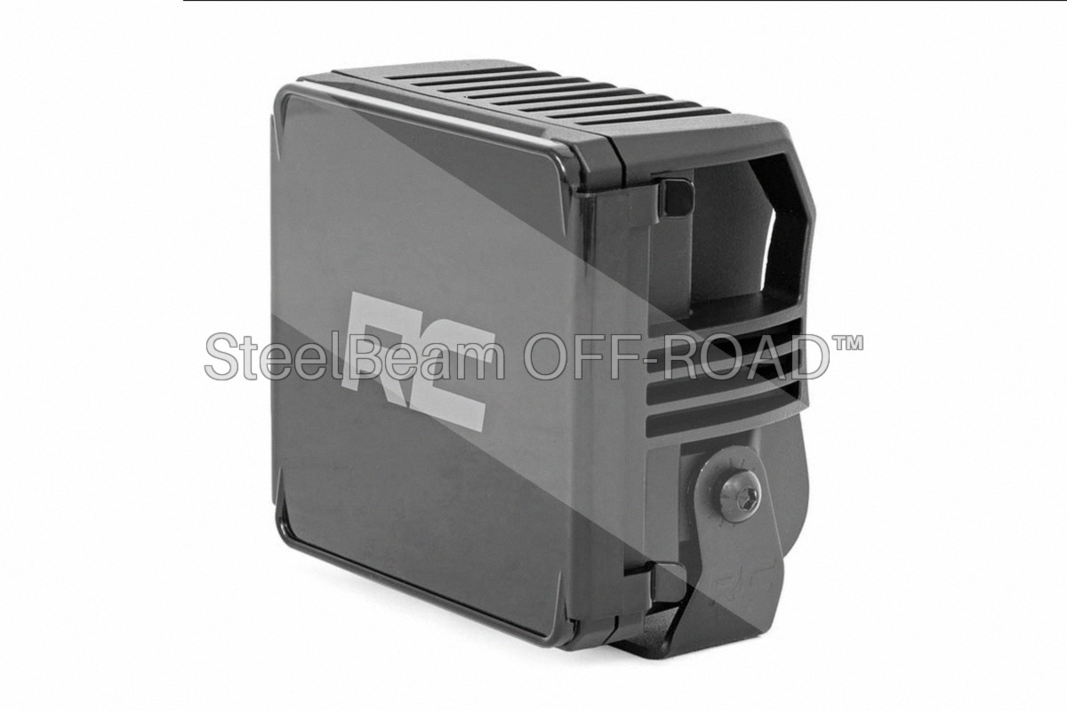 SteelBeam OFF-ROAD™ | 4-Inch Chrome Square LED Pods with White DRL (Pair) - Image 4