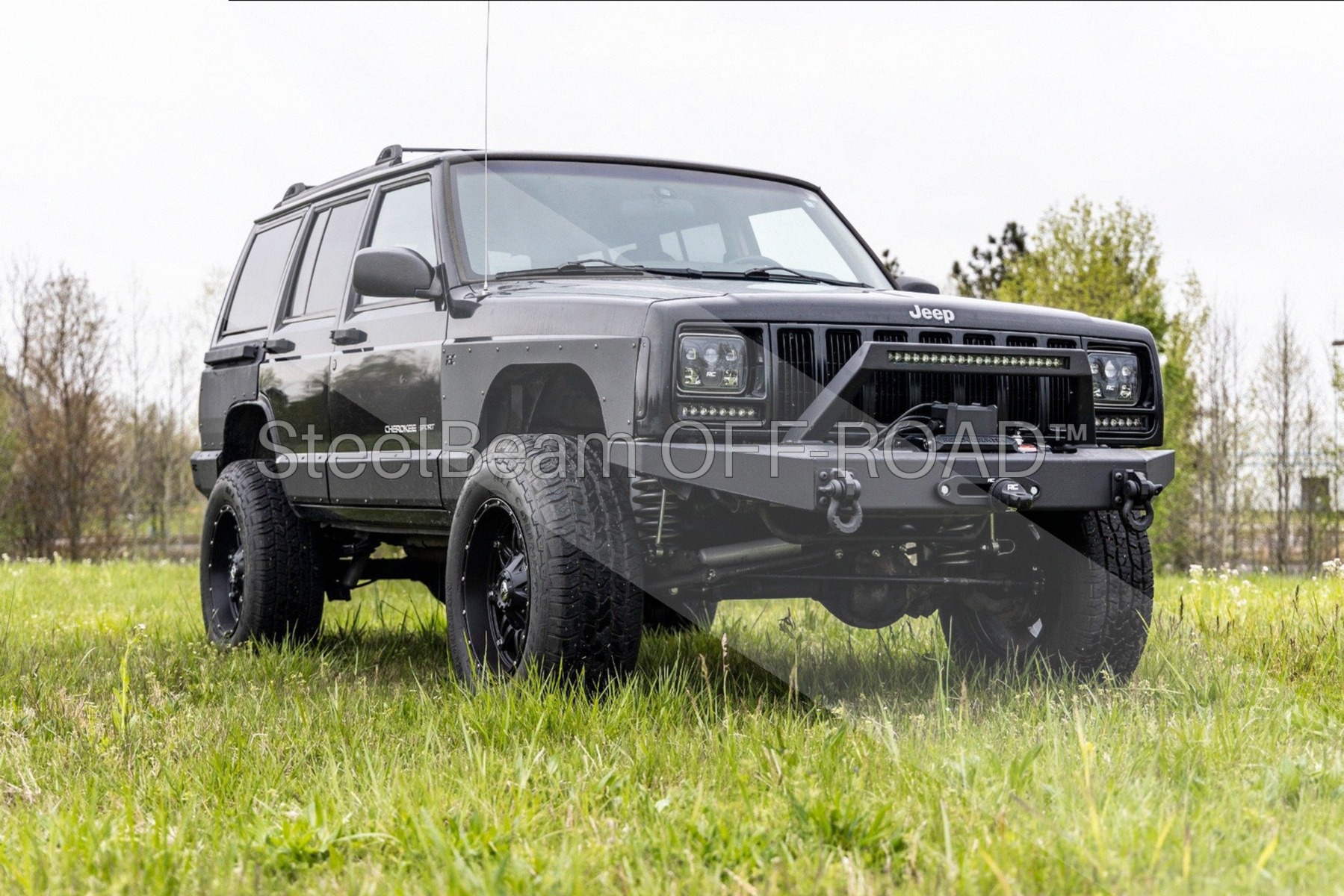 SteelBeam OFF-ROAD™ | 8-Inch Black Single-Row LED Light Bar — Pair - Image 4