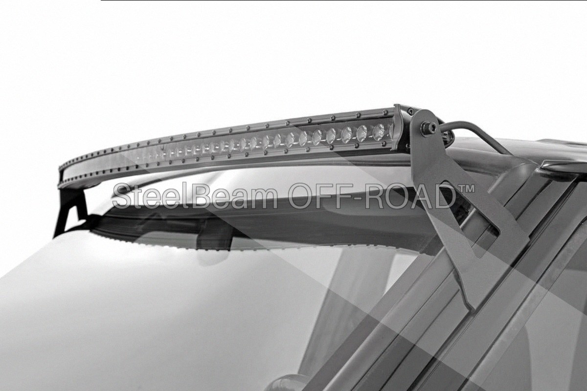 SteelBeam OFF-ROAD™ | 50-Inch Curved Single-Row Black LED Light Bar - Image 5
