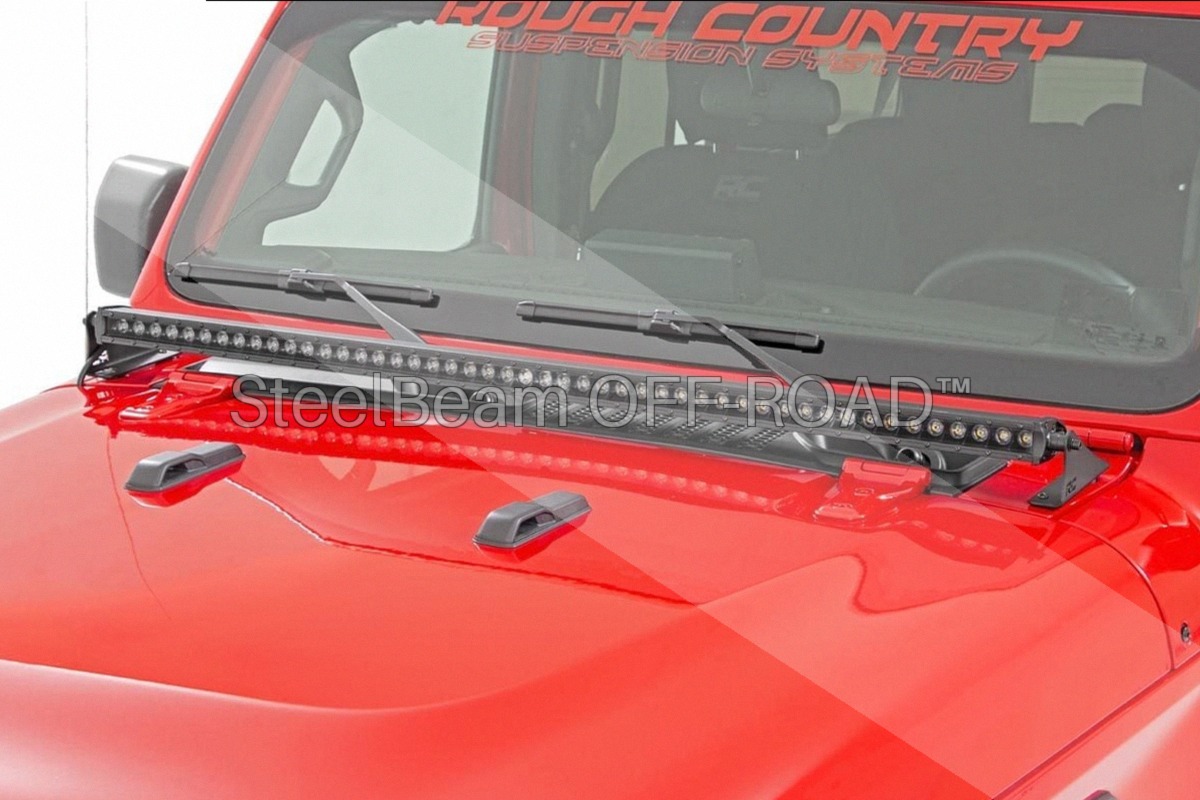 SteelBeam OFF-ROAD™ | 50-Inch Black Single-Row LED Light Bar — 48×5W, 19,200 Lumens - Image 5