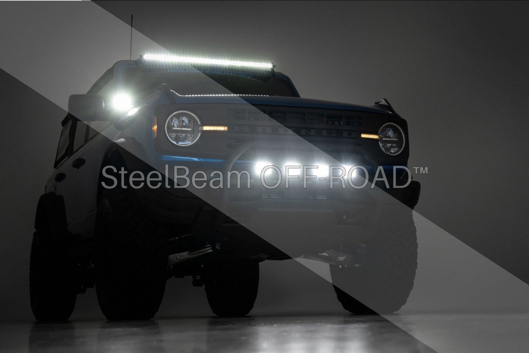 SteelBeam OFF-ROAD™ | 40-Inch Single-Row Black LED Light Bar - Image 5