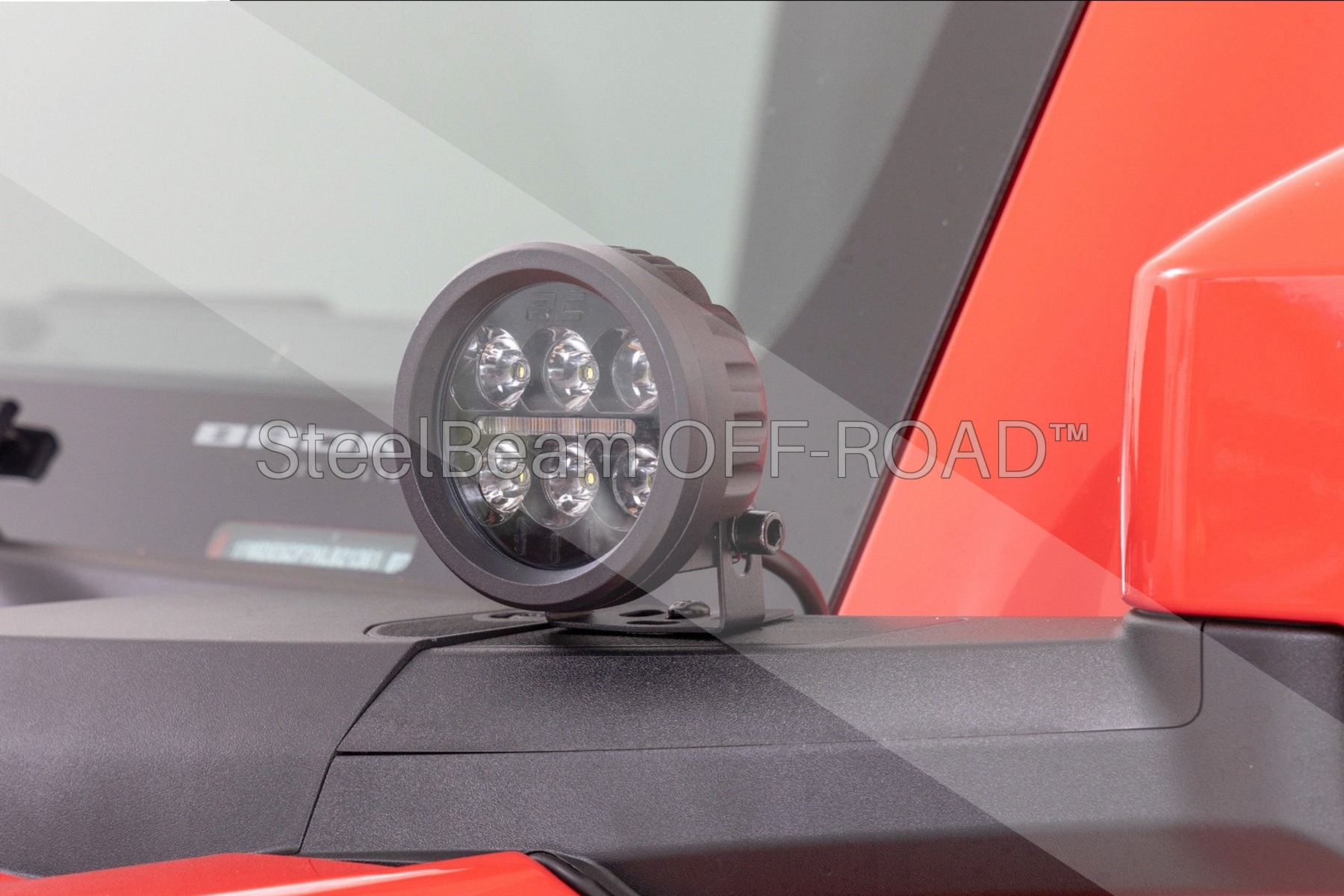 SteelBeam OFF-ROAD™ | 3.5-Inch Round LED Light Pair — Amber DRL, 3240 Lumens - Image 5