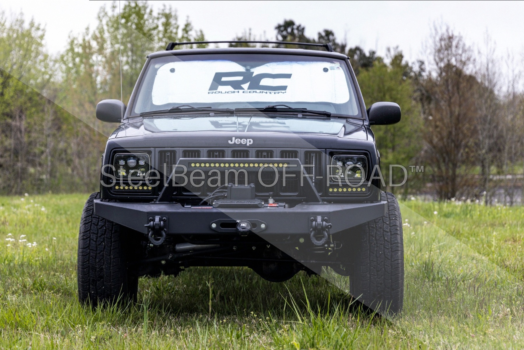 SteelBeam OFF-ROAD™ | 8-Inch Single-Row Black LED Light Bar Pair — 6,400 Lumens, Cool White DRL - Image 5