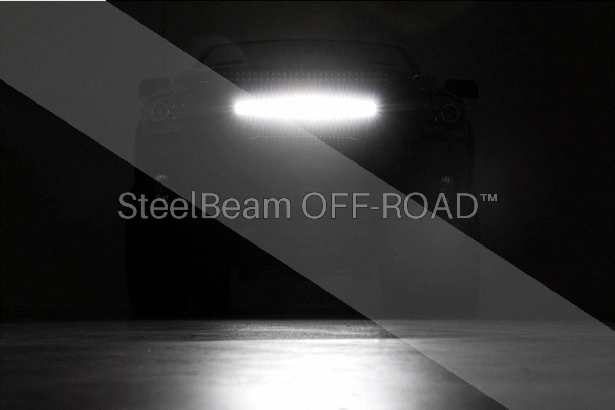 SteelBeam OFF-ROAD™ | 30-Inch Curved Dual-Row Black LED Light Bar — 180W, 14,400 Lumens - Image 6
