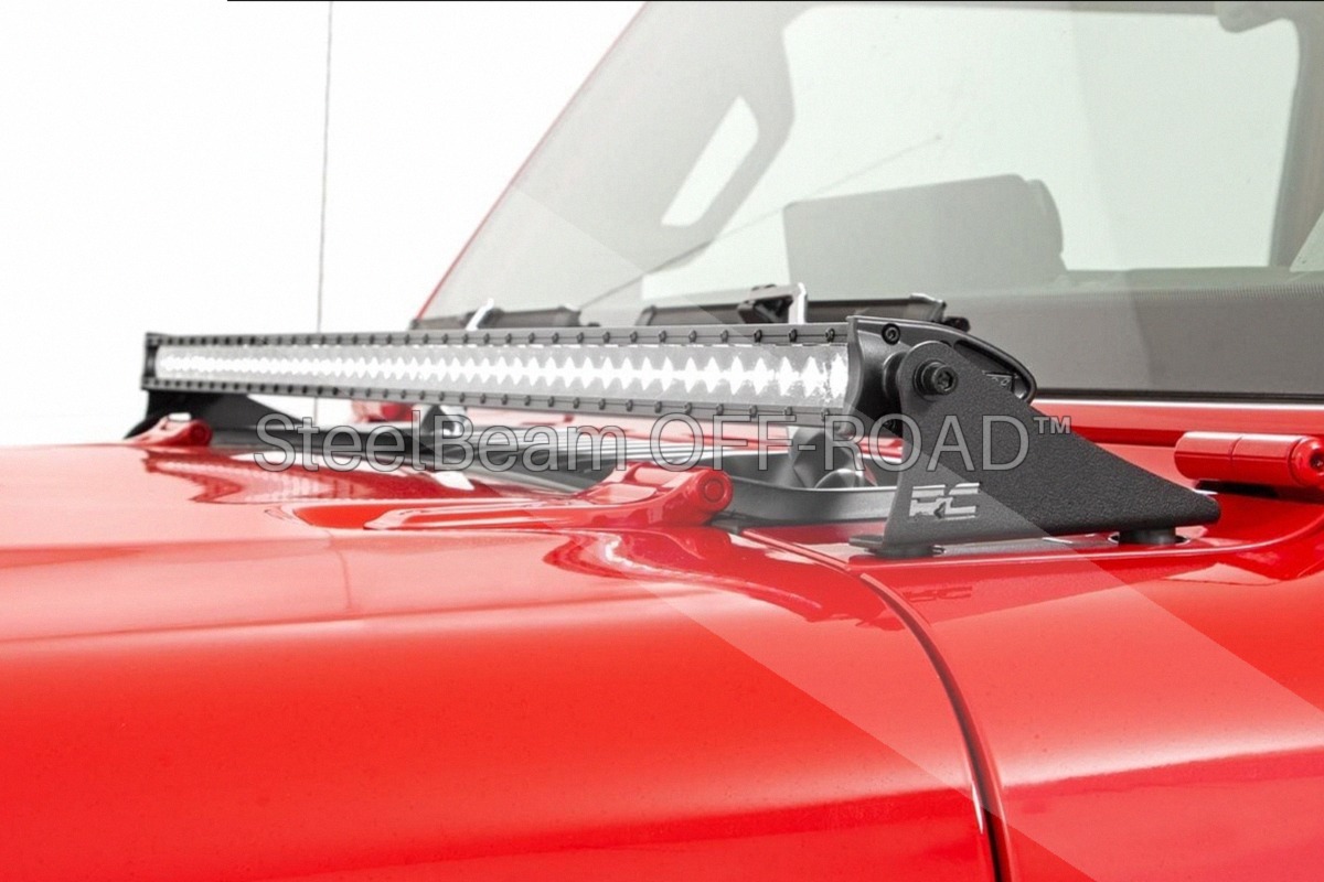 SteelBeam OFF-ROAD™ | 50-Inch Black Single-Row LED Light Bar — 48×5W, 19,200 Lumens - Image 6