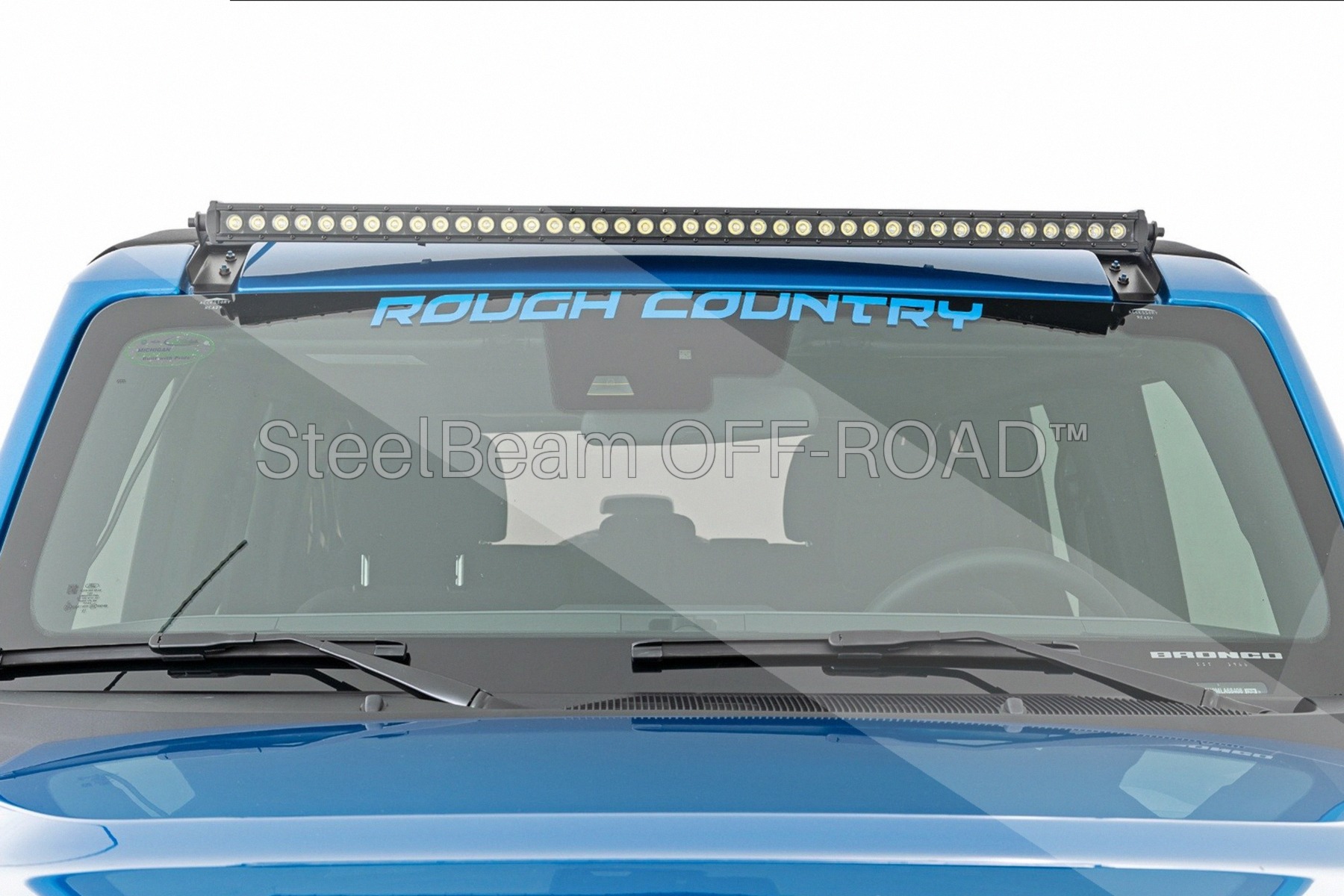SteelBeam OFF-ROAD™ | 40-Inch Single-Row Black LED Light Bar - Image 6