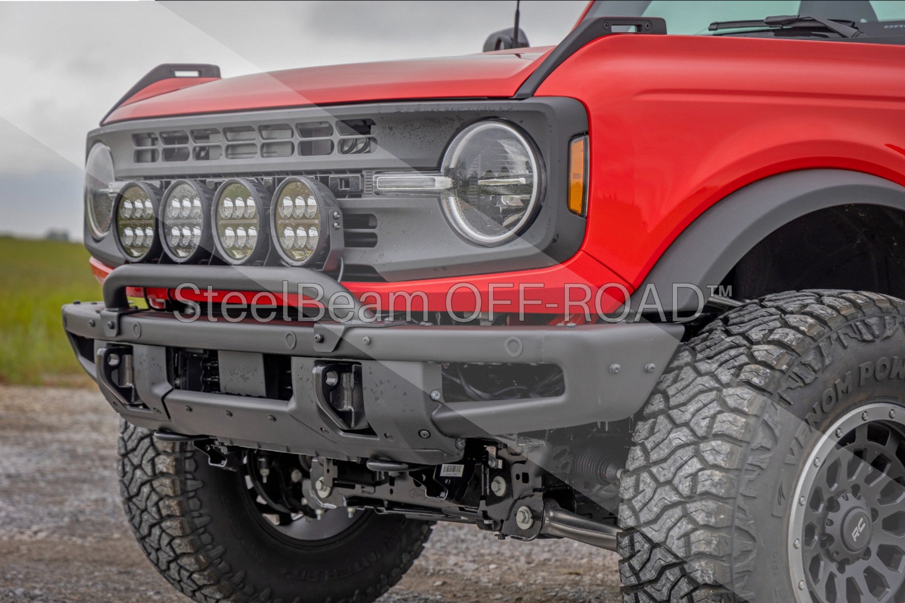 SteelBeam OFF-ROAD™ | Modular Bumper Light Mount for Ford Bronco 4WD (2021–2025) - Image 7