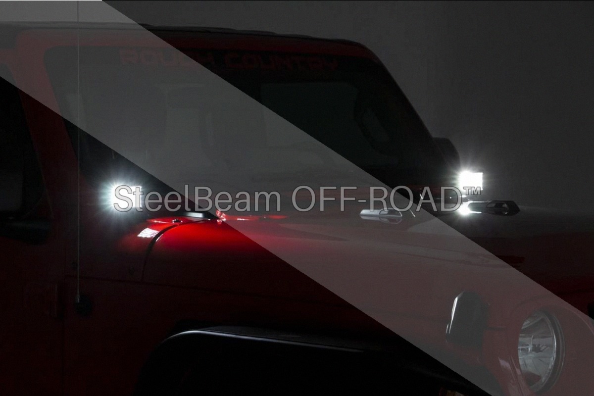 SteelBeam OFF-ROAD™ | 3-Inch Chrome Wide-Angle LED Pods | Pair - Image 7
