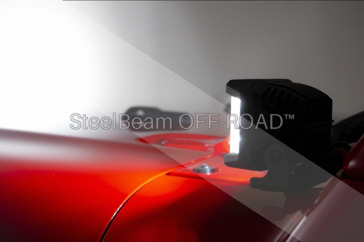 SteelBeam OFF-ROAD™ | 3-Inch Chrome Wide-Angle LED Pods | Pair - Image 8
