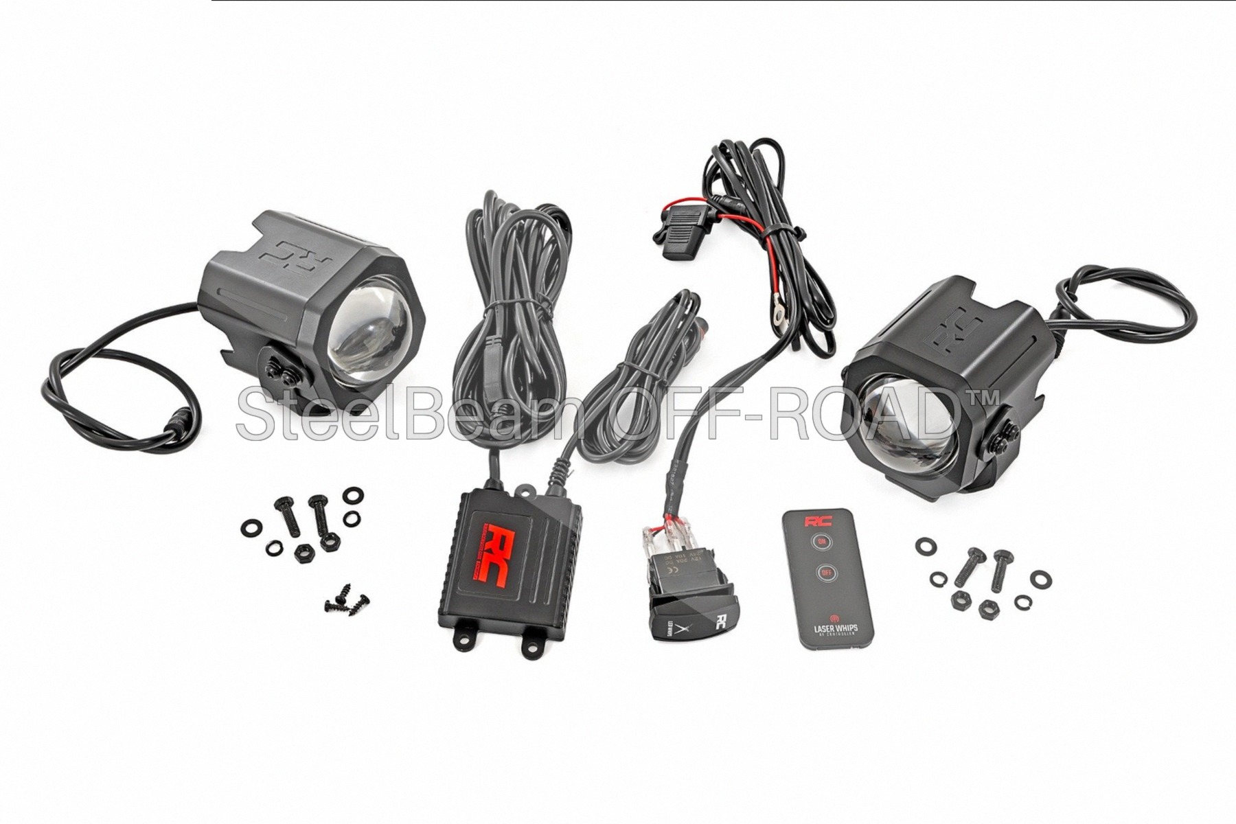 SteelBeam OFF-ROAD™ | Laser Whip LED Kit — RGBW Whipless Lights, 2400 Lumens (Pair) - Image 8